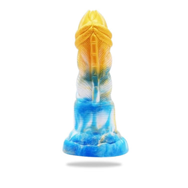 "Alien 1" Silikon Dildo blau golden - 🅛🅞🅛🅛🅨🅟🅞🅟🅟🅨