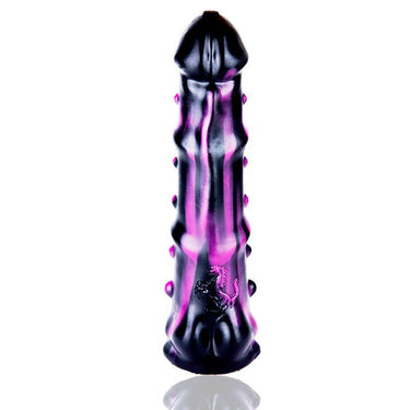 "Furry" Silkon Dildo schwarz purple - 🅛🅞🅛🅛🅨🅟🅞🅟🅟🅨