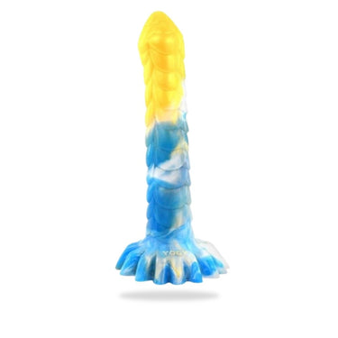 "Hydra" Big Silikon Dildo blau golden - 🅛🅞🅛🅛🅨🅟🅞🅟🅟🅨