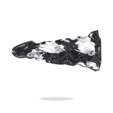 "Thunderbird" Silikon Dildo schwarz weiß - 🅛🅞🅛🅛🅨🅟🅞🅟🅟🅨