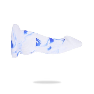 "Dragon" Silikon Dildo weiß-blau - 🅛🅞🅛🅛🅨🅟🅞🅟🅟🅨