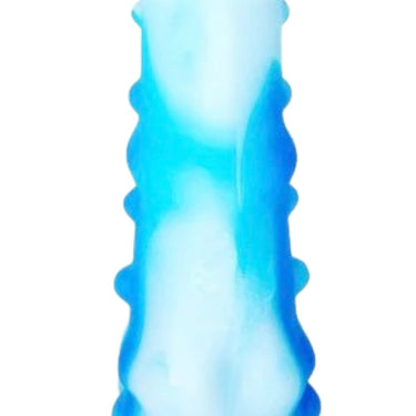 "Furry" Silikon Dildo blau - 🅛🅞🅛🅛🅨🅟🅞🅟🅟🅨