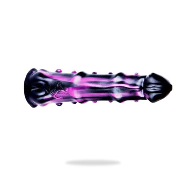 "Furry" Silkon Dildo schwarz purple - 🅛🅞🅛🅛🅨🅟🅞🅟🅟🅨