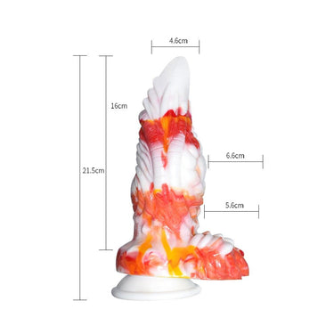 "Red Tortoise" Big Silikon Dildo weiß rot - 🅛🅞🅛🅛🅨🅟🅞🅟🅟🅨
