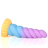 "The Rainbow" Collection Silikon Dildo blau-pink - 🅛🅞🅛🅛🅨🅟🅞🅟🅟🅨